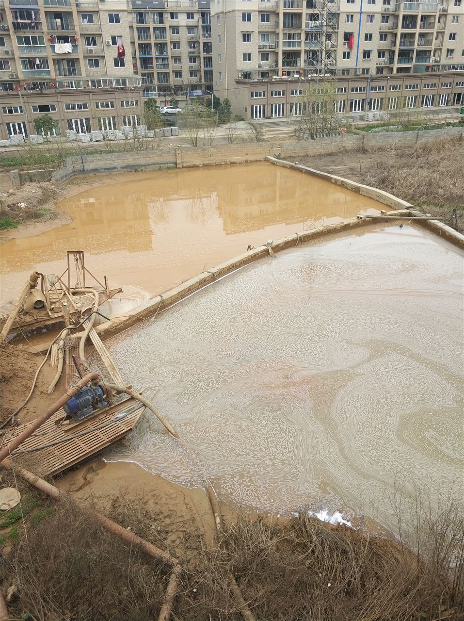 中原沉淀池淤泥清理-厂区废水池淤泥清淤