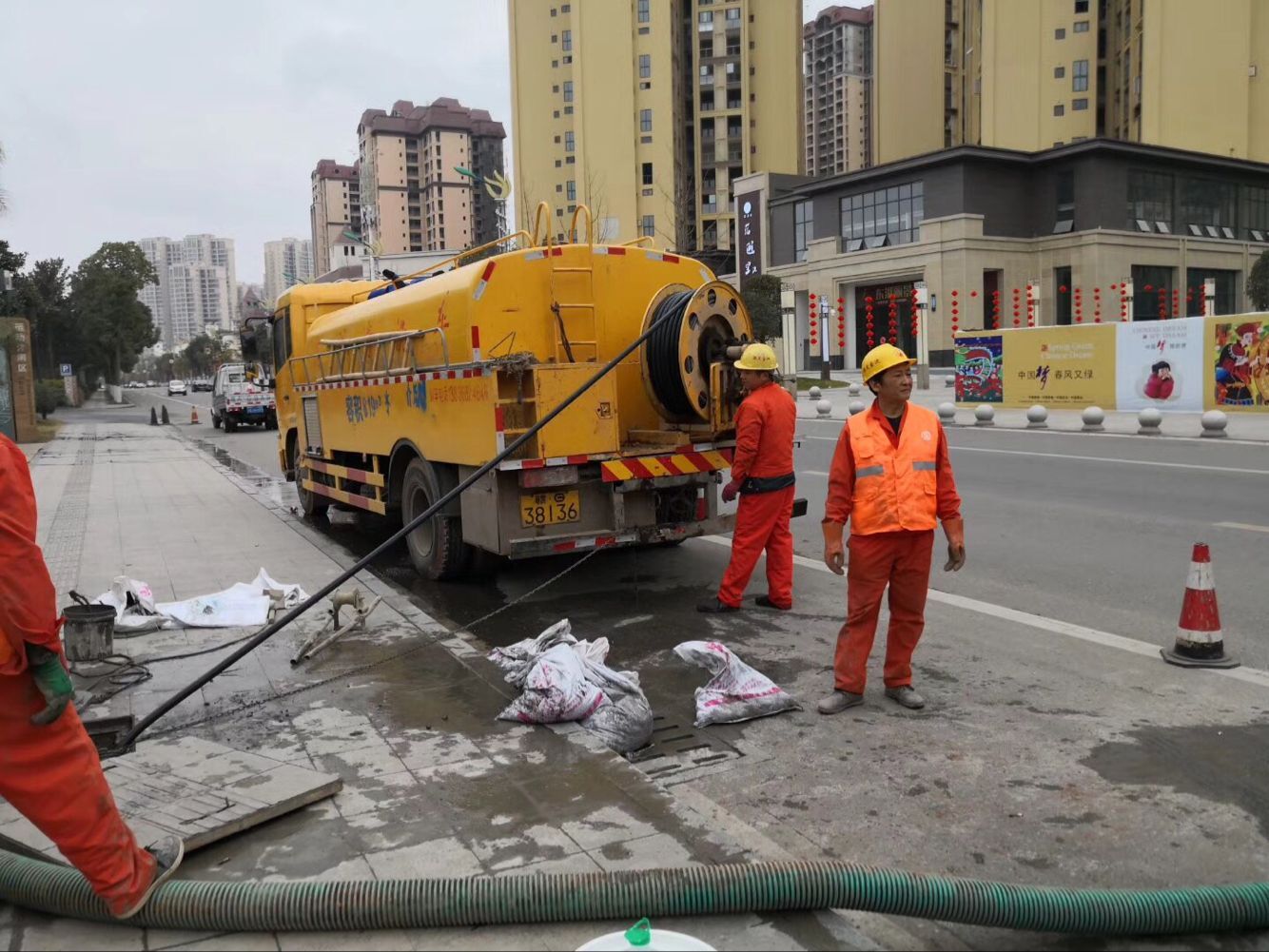 中原排污管道清淤-管道清洗